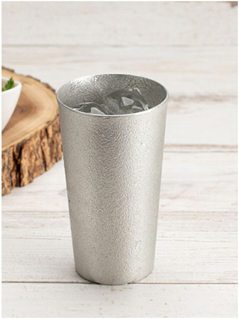 노사쿠 주석 맥주잔 맥주 비어 음료수 칵테일 술잔 주석잔, 1개