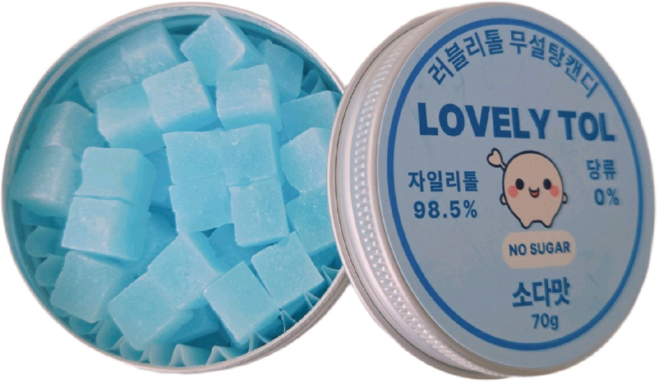 러블리톨 소다맛 무설탕자일리톨캔디, 1개, 70g