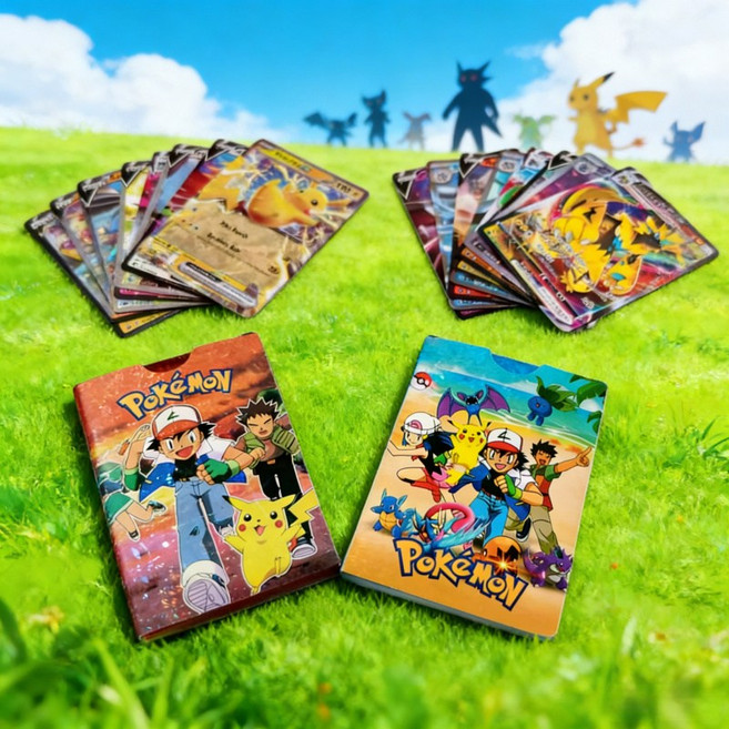 희귀한 포켓몬 카드 영문버전 55장 다이아몬드 레인보우 홀로그램 카드 세트, 1박스, 포켓몬스터 다이아몬드 카드