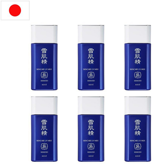일본 설기정 sekkisei 세이키세 선크림 UV 밀크 SPF50+ 60g 6개