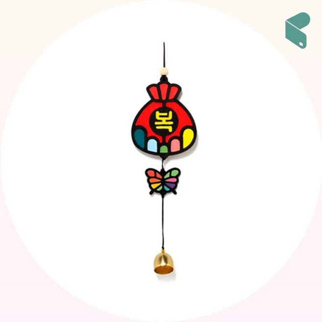 민화샵 클레이 새해도어벨 복주머니 만들기 종 1개입 픽앤코401