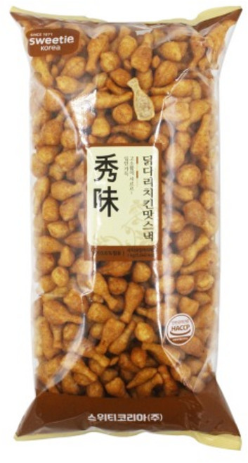 스위티코리아 닭다리치킨맛스낵 900g 대용량 업소용, 1개