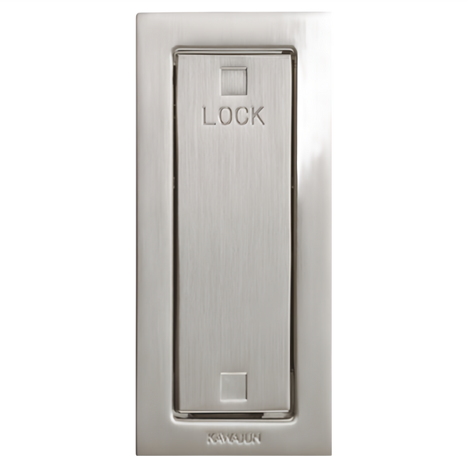 KAWAJUN KR-01拉門指示鎖 漂浮門鎖 幽靈門鎖 適用4/5公分門厚, 1套