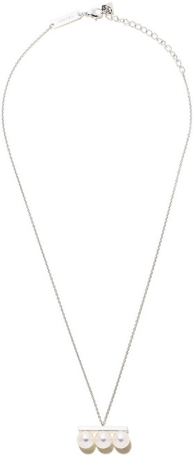 타사키 밸런스 네오 18K 화이트 골드 아코야 펄 펜던트 네크리스