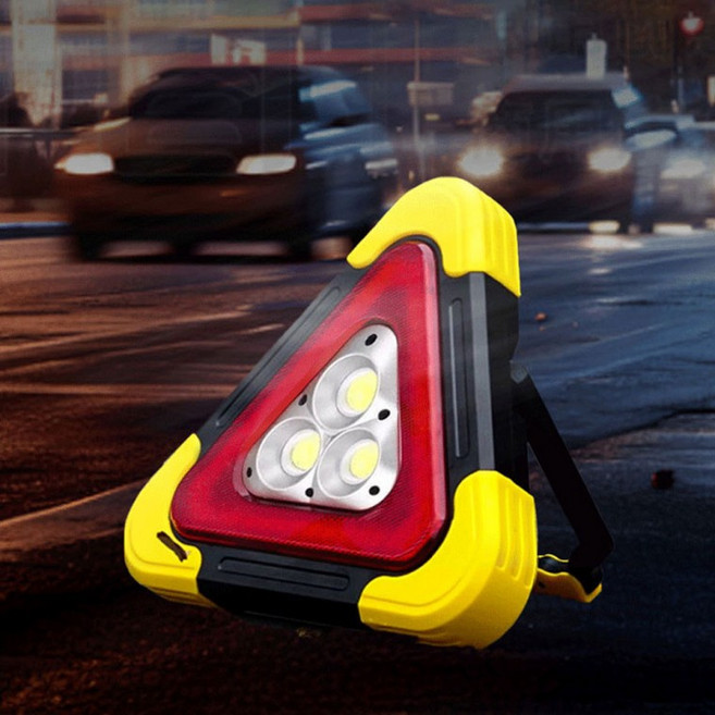 건전지형 LED 4단 조절 자동차 비상 삼각대 안전삼각대 접이식삼각대 차량용삼각대 교통사고방지, 소형, 1개