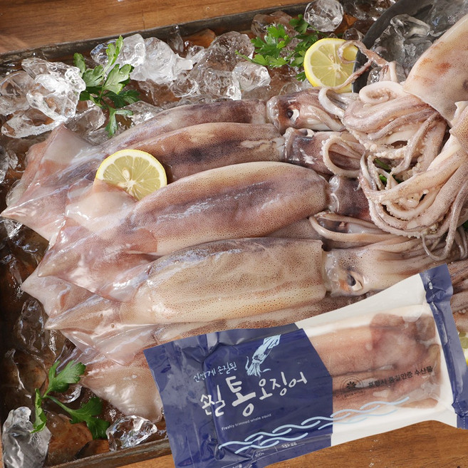 손질 오징어 대사이즈 4팩 (1팩2미 260g), 3개, 260g