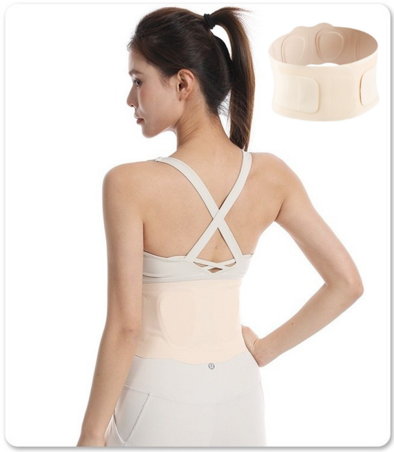 아르보아 고탄력 스키니 허리보호대 완벽커버 슬림핏 복대형 압박 밴드, 스킨, 1개