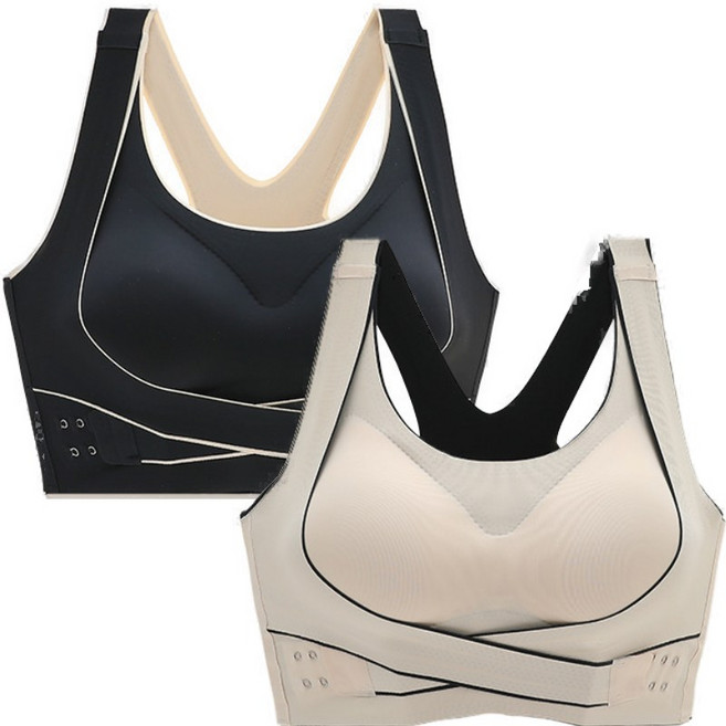 심리스 스포츠 요가 필라테스 브라탑 빅사이즈