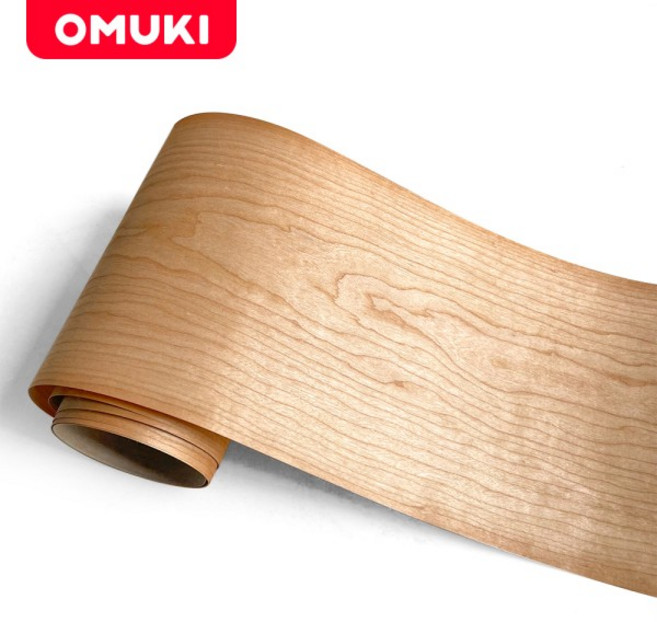 OMUKI 천연 자작 나무 베니어 얇은 조각 수제 DIY 단장 한 가구 문 Windows 공예, 01 0.2 미리메터, 01 19 x 240 cm, 1개