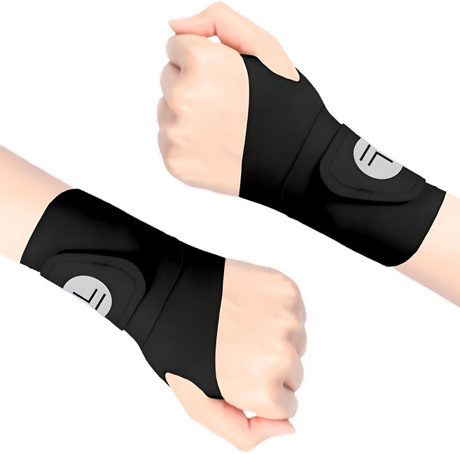 관절가이드 데일리 손목보호대 2p, 1세트, 블랙