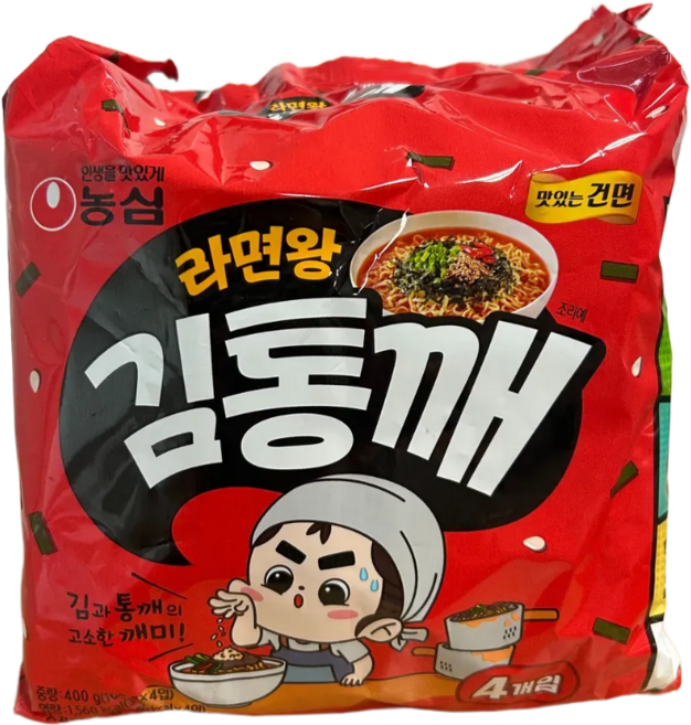 농심 라면왕 김통깨32봉지, 8개