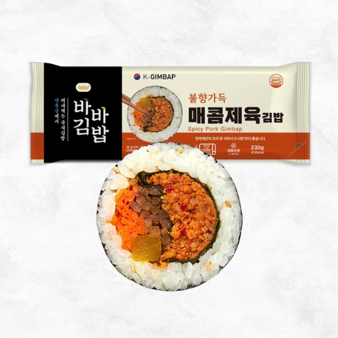 [올곧] 바바 매콤제육김밥, 없음, 230g