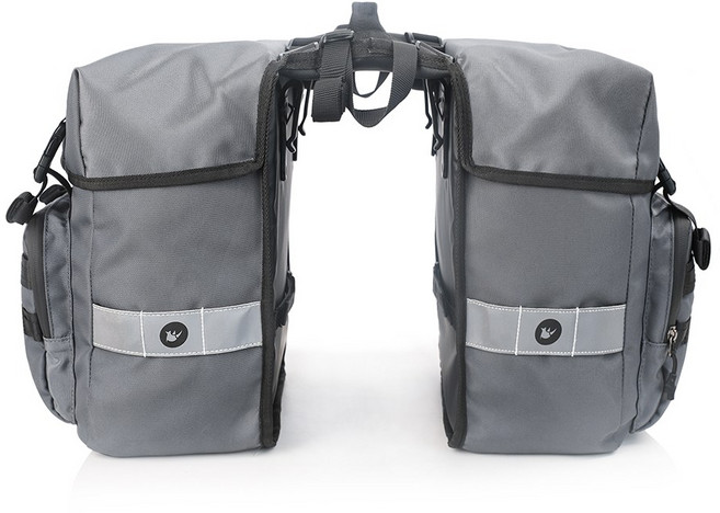 라이노워크 자전거 짐받이 가방 40L 리어백 패니어 투어백 RK24600, 그레이, 1개