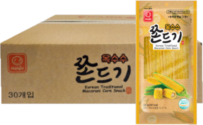 추억의 옛날 그맛 옥수수 쫀드기, 30개, 84g