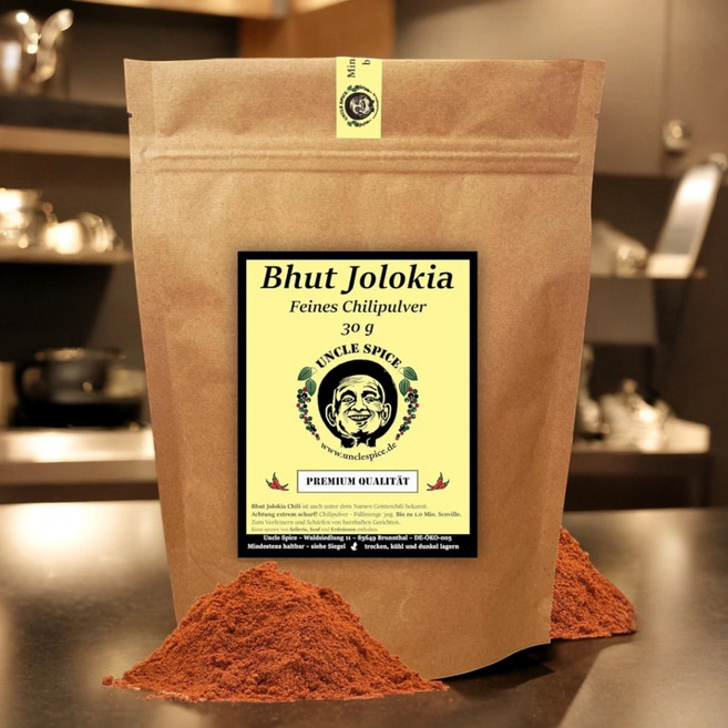 독일 엉클스파이스 부트졸로키아 핫 칠리 고춧가루 고추가루 30g 아주 매운, 1개