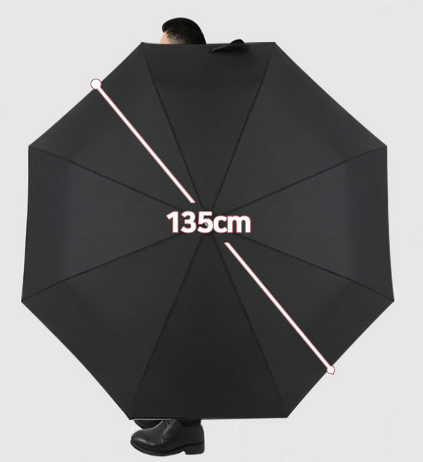 3단 대형 자동우산 135cm 대형 골프 2인용 와이드 커플 우산