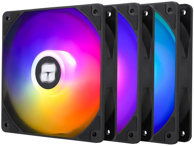 Thermalright TL-C12C-S X3 CPU 팬 120mm ARGB 케이스 쿨러 팬 S-FDB 베어링이 포함된 4핀 PWM 사일런트 컴퓨터 최대 1550RPM 냉각