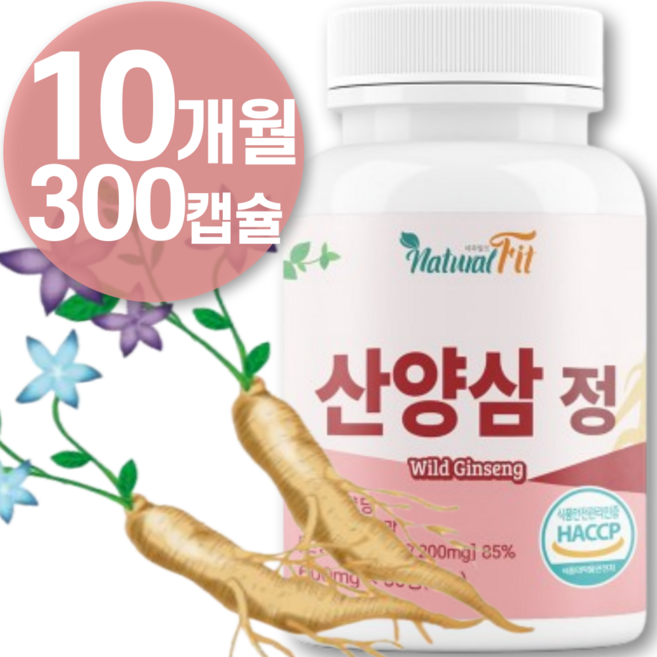 식약청HACCP인증 산양삼 정 산양삼 복합 추출 분말 컷 진세노이드 다이 가루 국산 삼백초 뿌리 추출물 배양근 어트 종삼 진액 환 알약 영양제 100% HACCP인증, 5통, 60정