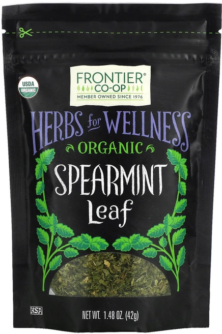 Frontier Co-Op 유기농 스피어민트 잎 1.48 oz (42 g) 2팩 - 쿠팡