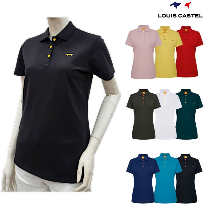 루이까스텔 여성 25S/S 12색 면 데일리룩 피케이 반팔 티셔츠 단체티 7LETS403