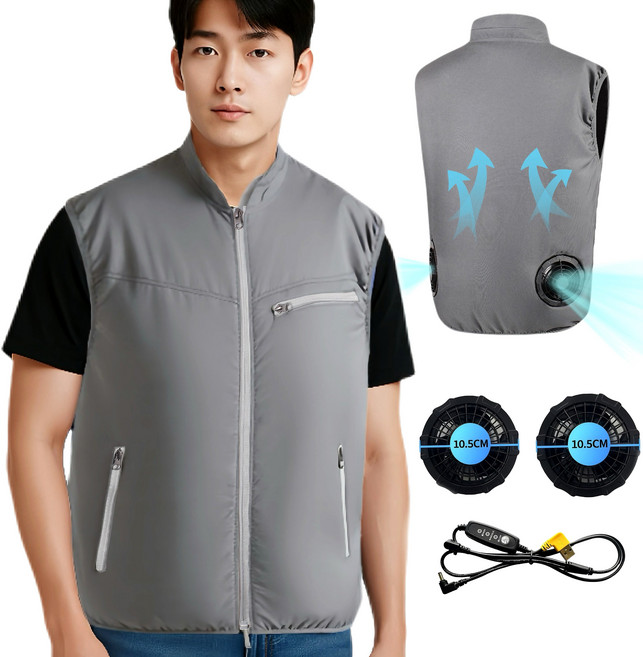 아이스 냉방 선풍기 조끼 여름작업복 K-2-2376