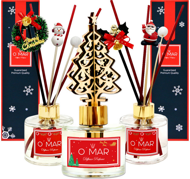 오마르 윈터 디퓨저 크리스마스 연말 선물 방향제 3개 1세트, 1개