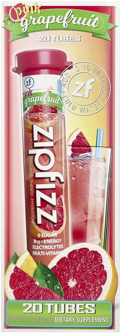 효과가 좋은 Zipfizz 헬시 스포츠 에너지 믹스 비타민B12 함유 핑크 그레이프프루트 맛 튜브 20개입 개당 11g(0.39oz) 최저가격, Zipfizz헬시스포츠에너지믹스비타민B12함유핑크그레이 - 쿠팡