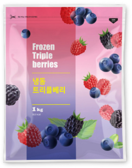 맥그로우앤마리 냉동 트리플베리, 1개, 1kg