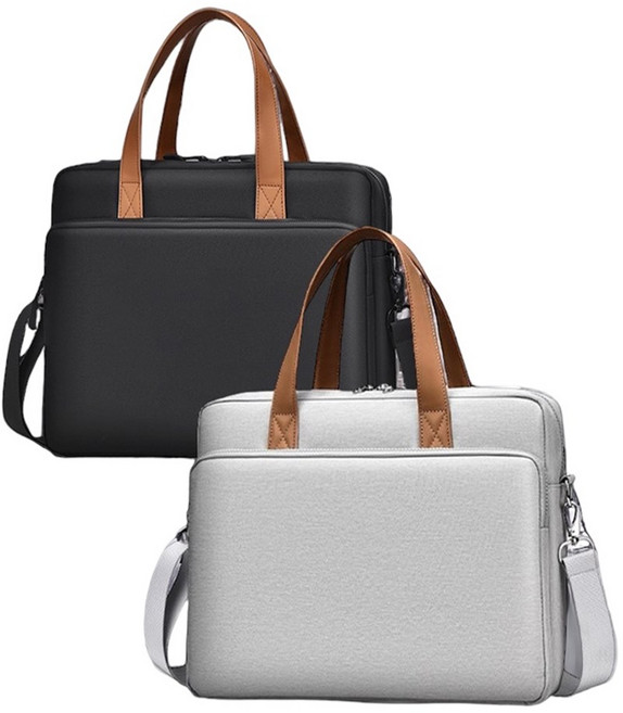 데이플랜 노트북 파우치 가방 맥북 에어 LG그램 15인치 16인치, 블랙, 1개