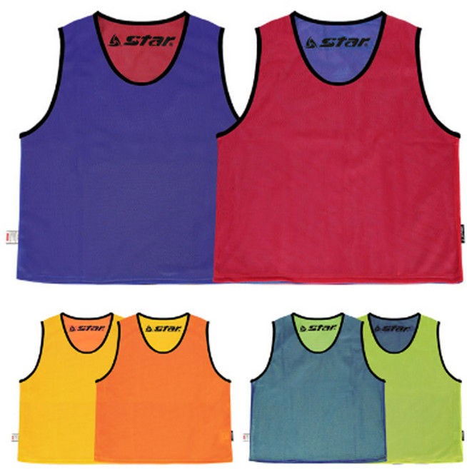 스타 양면 팀조끼 행사 운동회 스포츠 축구 단체 유니폼 망사 풋살 농구 메쉬 조끼