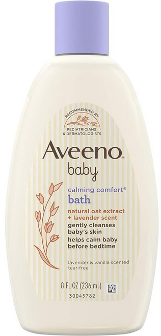 아비노베이비 카밍 컴포트 배스 라벤더 & 바닐라, 236ml, 1개