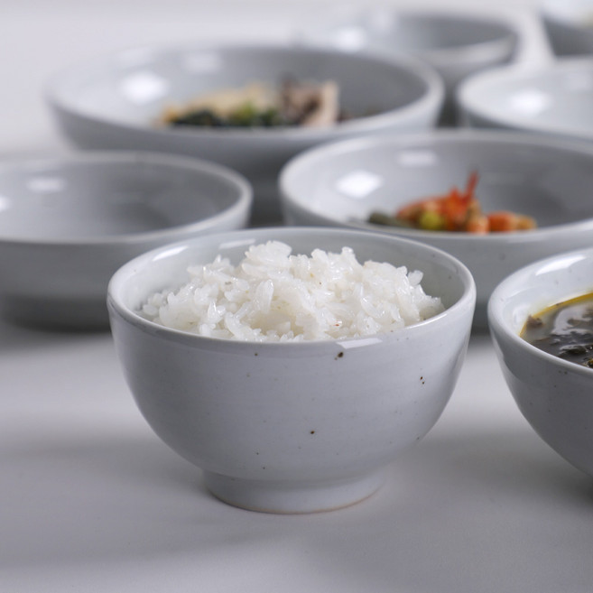 진 고백자 국산도자기 공기대접, 1개, 대접