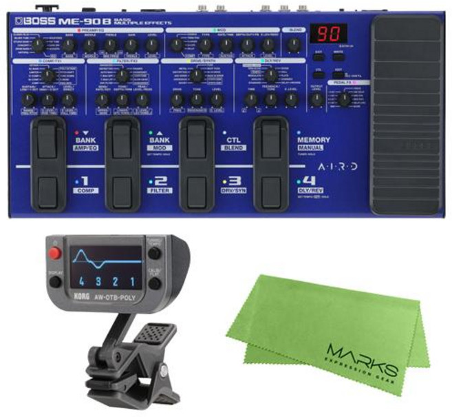 BOSS ME-90B + KORG AW-OTB-POLY + 마크스 오리지널 크로스 세트 베이스 멀티 이펙터, 1개