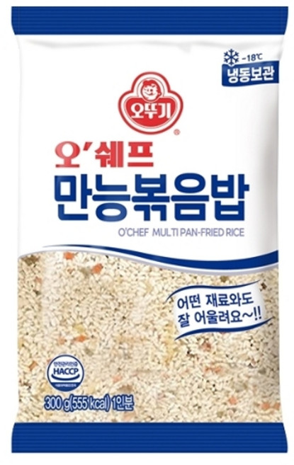 기타 [오뚜기] 오쉐프 만능볶음밥 (300g) x 25봉, 25개, 300g
