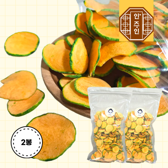 [NEW] 진성앤푸드 단호박맛칩 대용량 주전부리 건강 웰빙 간식, 2, 300g