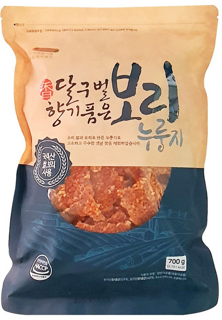 구수한 국내산 보리누룽지 가마솥 누룽지맛 달구벌 누룽지 700g, 1개