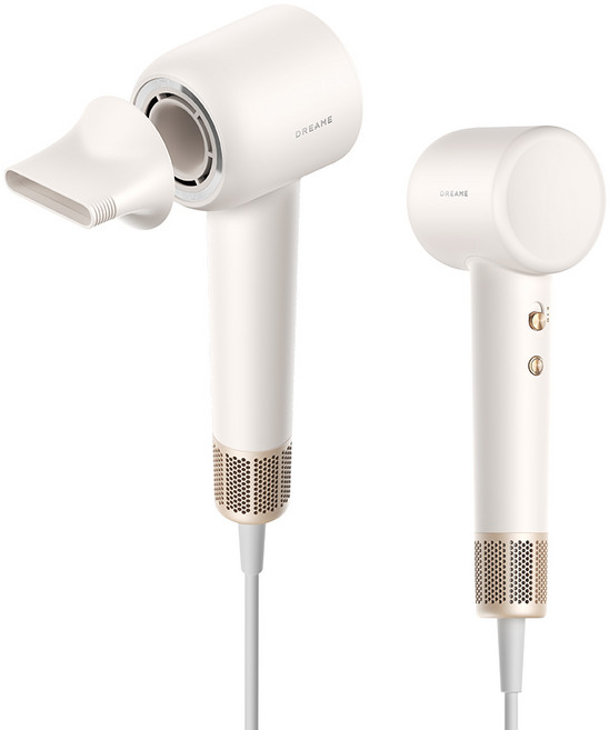 드리미 Gleam BLDC 항공모터 음이온 초경량 저소음 헤어 드라이어, 화이트