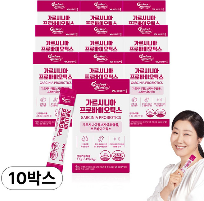 비타민마을 퍼펙트바이오틱스 가르시니아 프로바이오틱스 14p, 49g, 10개
