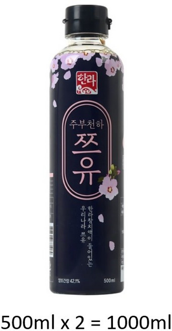 한라 주부천하 쯔유, 1L, 2개