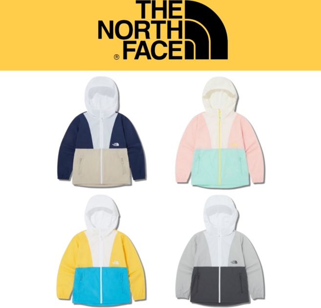 국내매장 정품(백화점) 노스페이스 키즈 남아여아공용 바람막이 윈드브레이커 간절기자켓