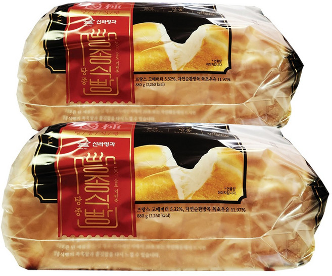 신라명과 프리미엄 탕종 식빵, 880g, 2개
