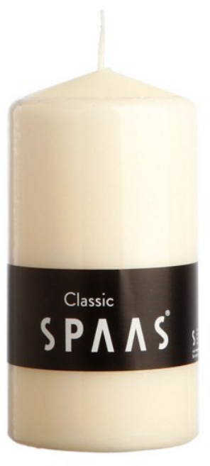 스파스 실린더 양초 무향 원기둥 양초 8 x 15 cm, 540g, 1개