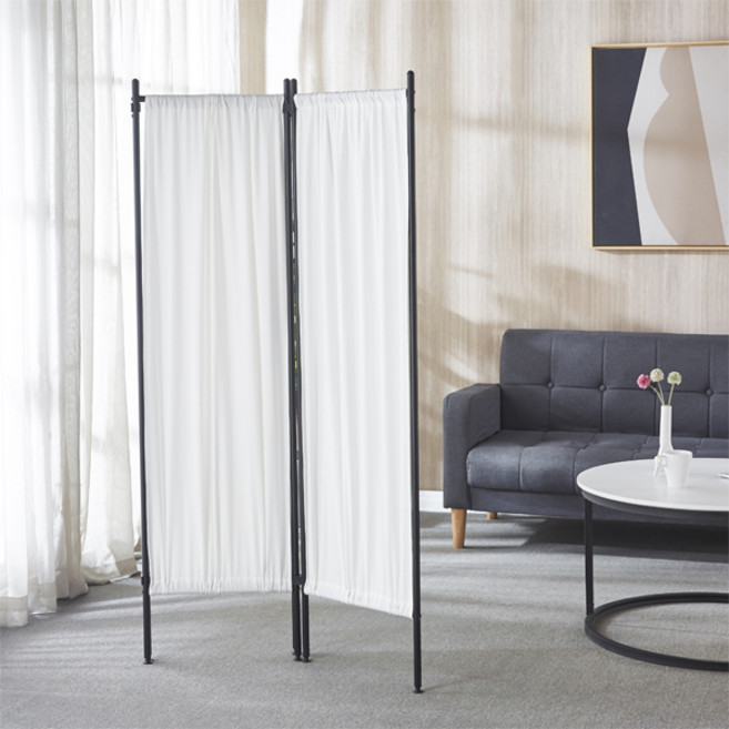 테라홈 패브릭 파티션 접이식 인테리어 가벽 가림막 2단, 화이트