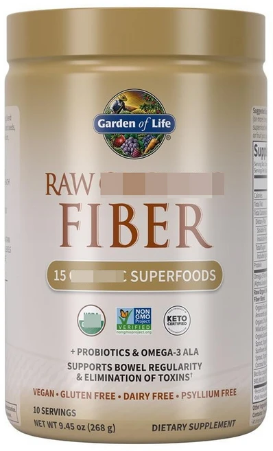 스몰싸이즈 가든오브라이프 로우 오가닉 화이버 식이섬유, 268g, 1개 - 쿠팡