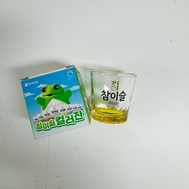 하이트진로 참이슬 후레쉬 컬러잔 1p - 노란색