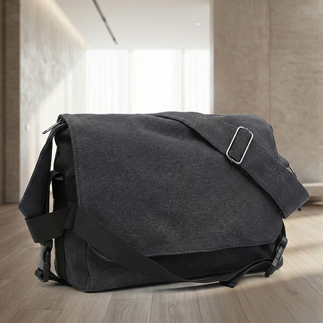 누아벨르 데일리 캔버스 메신저백 남녀공용 숄더 크로스백