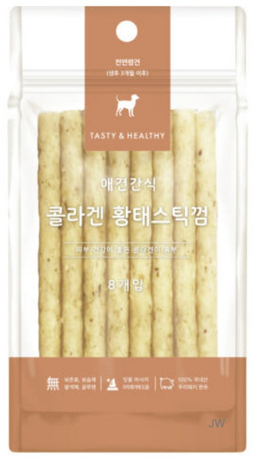 굿데이 강아지 콜라겐 스틱껌 8p, 황태맛, 40g, 4개