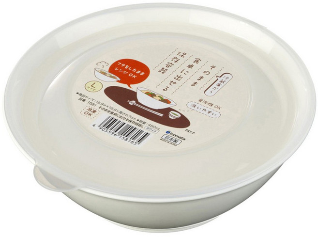 MADE IN JAPAN 전자렌지 사용 누구나 쉽게 1인용 국물 요리 전용 찜 그릇, 화이트, 1개