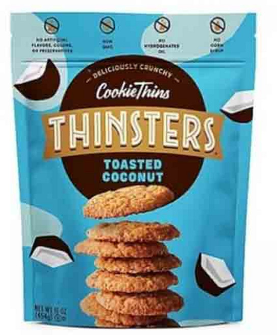 Thinsters Toasted Coconut Cookie Thins (16 oz.), 1개, 454g