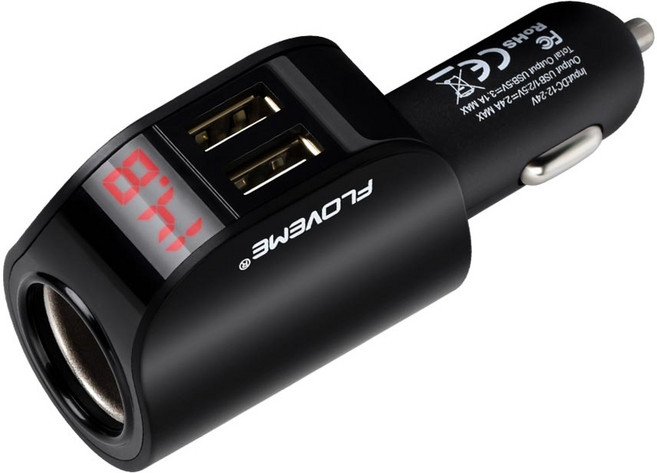 평화자동차 시거잭 고속 충전기 3포트 USB, 3구, 1개